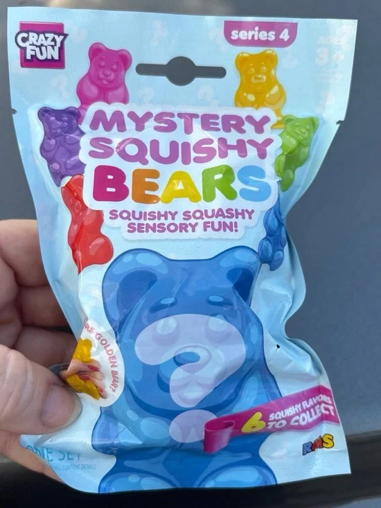 Mystery Squishy Bears - Blue (Series 4)