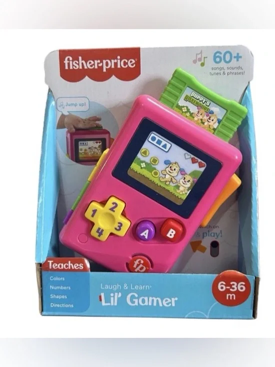 Fisher-Price Laugh & Learn Lil' Gamer 6mo- 36mo Teach Color Number Shapes New
