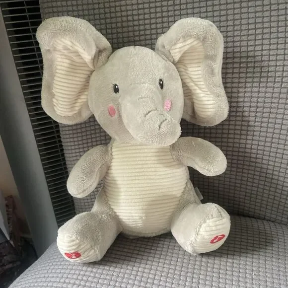 Spark Create Imagine Peek-A-Boo Grey Elephant Plush Toy for Infants Kids