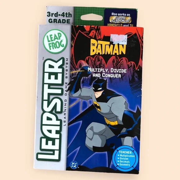 Leap Frog Leapster Learning Game System NEW The Batman Game Math 3rd-4th Grade