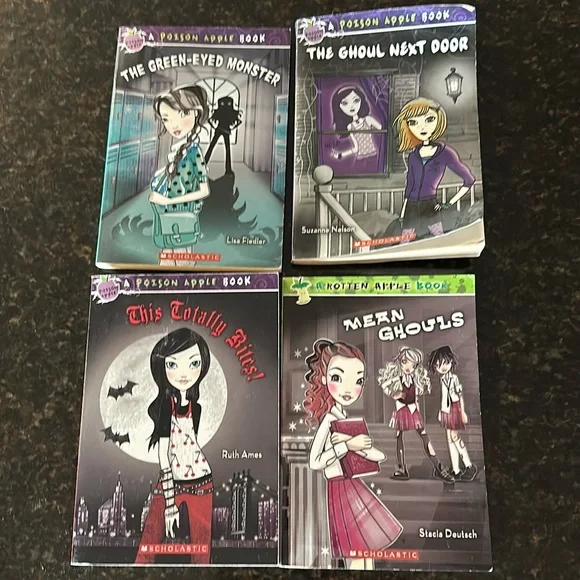 Set of 4 Rotten Poison Apple Books Ages 8-12