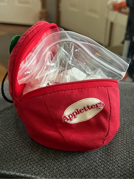 Appletters Red Apple Pouch