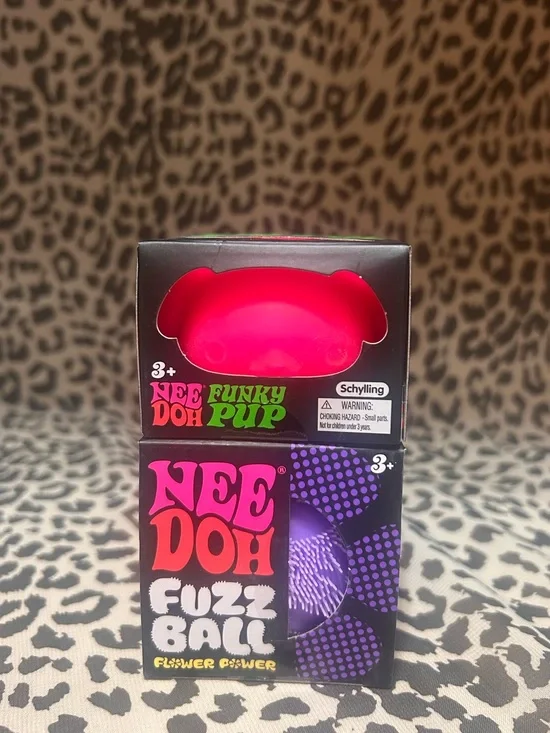 Nee Doh Funky Pup & Fuzz Ball Flower Power