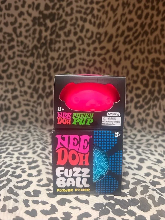 Nee Doh Funky Pup & Fuzz Ball Flower Power