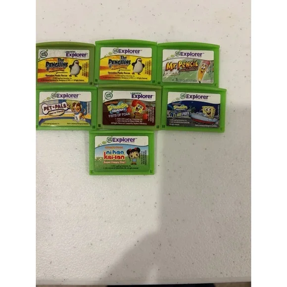 LeapFrog Leapster Explorer Math Learning Game Cartridges Lot of 6