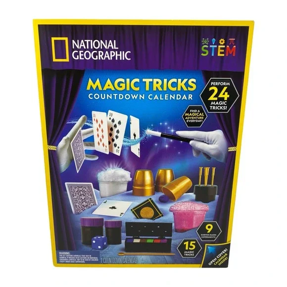 National Geographic Magic Tricks‎ Countdown Calendar STEM Advent Kit 24 Days