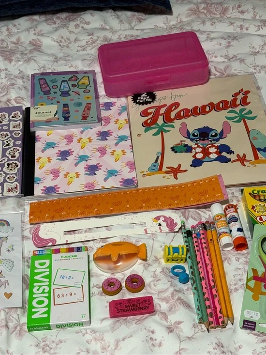 Back to School Supply Bundle – Stitch, Crayola, Stationery & More