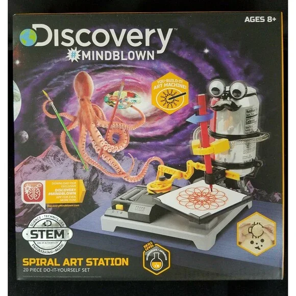 Discovery Mindblown Spiral Art Station 20 Piece STEM Ages 8+ New In Box