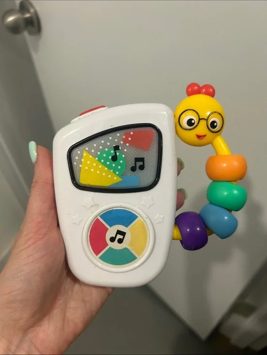 Baby Einstein Musical Activity Toy - White with Rainbow Beads
