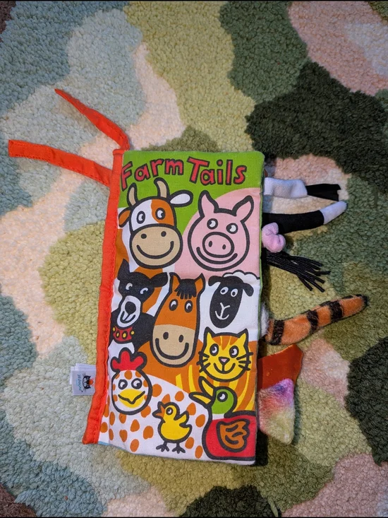 Farm Tails Soft Activity Book for Kids - Colorful Animal Design