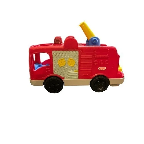 Fisher Price Little People Helping Others Fire Truck Lights Talking Toy 12