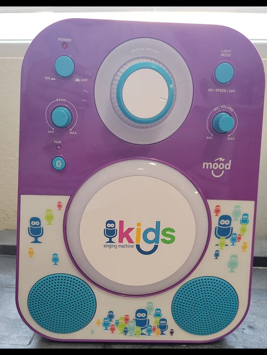 Kids Singing Machine - Purple & Blue Kids Karaoke Speaker