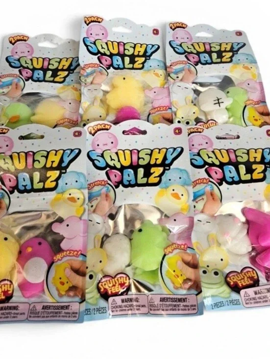 NEW ASSORTED SQUISHY PALZ SENSORY FIDGET TOYS 6 PACKETS