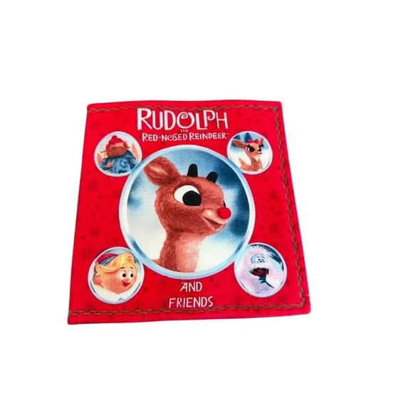 Rudolph the Red-Nosed Reindeer and Friends Fabric Christmas Cloth‎ Book Handmade