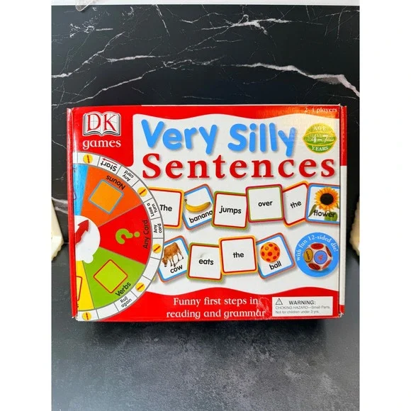 DK Games Very Silly Sentences Board Game Educational Reading Grammar Ages 4-7