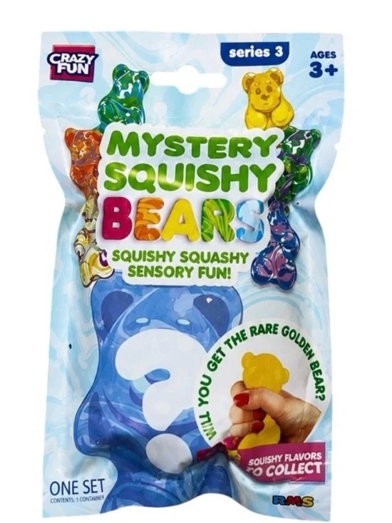 Mystery Squishy Bears - Multicolor Sensory Toy (Series 3)