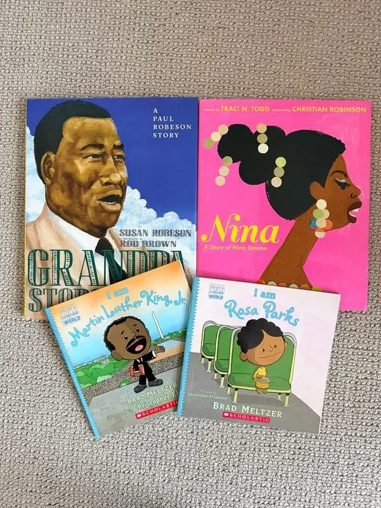 African American History Book Bundle Martin Luther King Jr. Rosa Parks and more