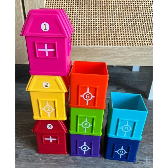 Learning Resources Number House Stackers Counting Houses 1-9 Incomplete Set