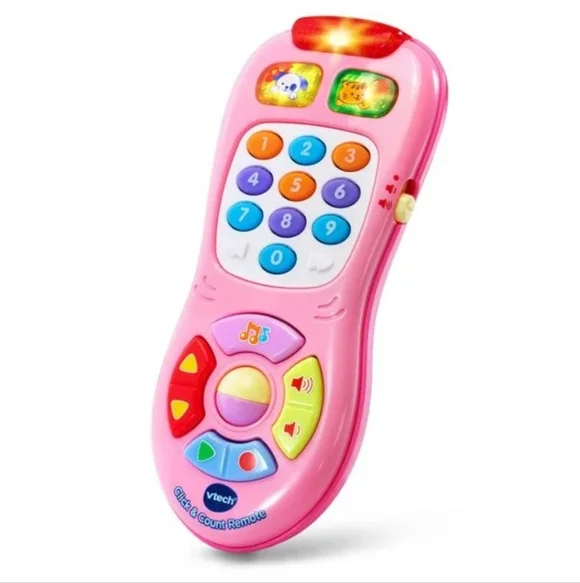 VTech Click and Count Light- Up‎ Remote Control Baby and Toddler Learning Toy