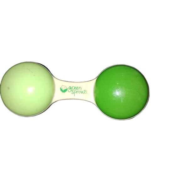 Sprout Ware® Dumbbell Baby Rattle Green made from plants‎