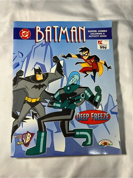 1999 Batman The Animated Series Jumbo Coloring & Activity Book Deep Freeze DC