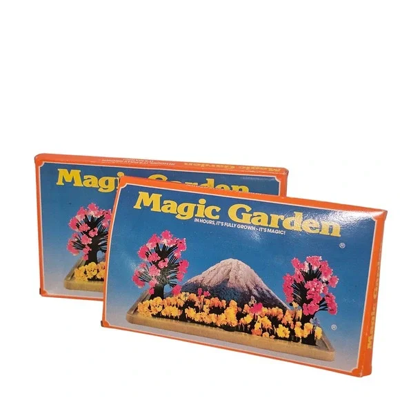 Vintage Retro Magic Garden Crystal Growing Kit B Made in Taiwan 2 Pack NEW‎