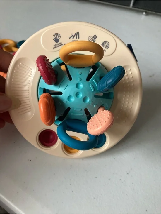 Fidget Sensory Exploration Soft Toy Ring Set - Multicolor