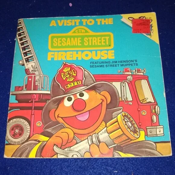 Sesame Street A visit to the Firehouse 1983 Vintage