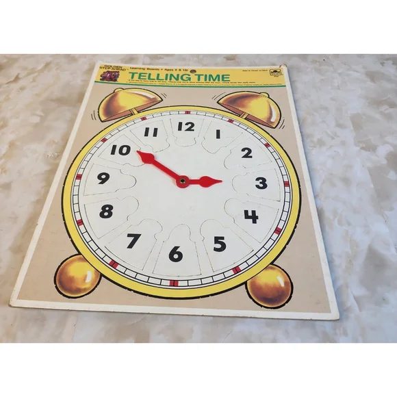 Vintage Toddler Clock Puzzle