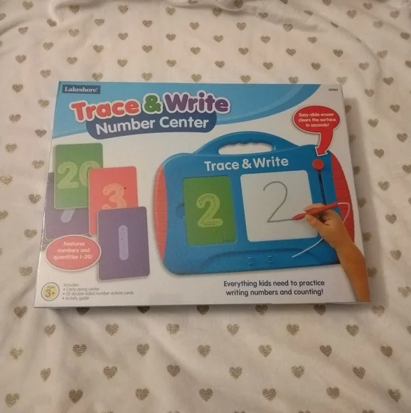 🔥3/$70 *NWT* Lakeshore Trace & Write Number Center