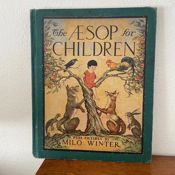 The‎ Aesop for Children Illustrated by Milo Winter 1942 Edition Hardcover Book