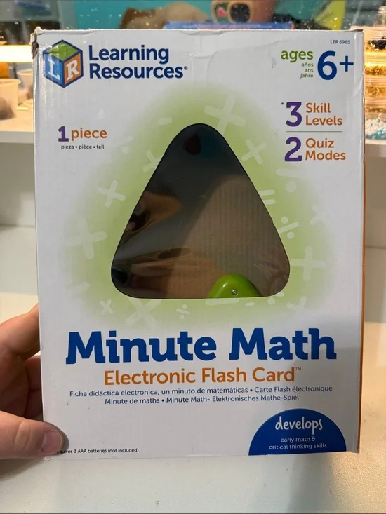 Learning Resources Minute Math Electronic Flash Card - Green