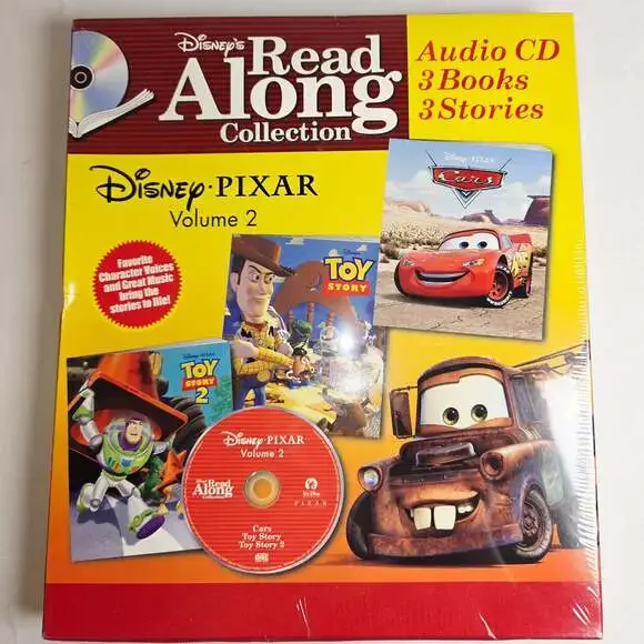 Disney Pixar Read-Along Collection Volume 2 (3 Books & 1 Audio CD)