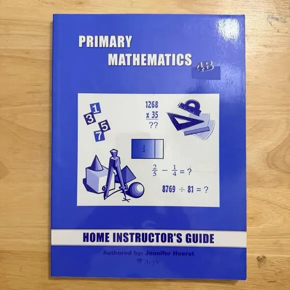 Primary Mathematics 4B Home Instructors Guide Homeschool Paperback Book