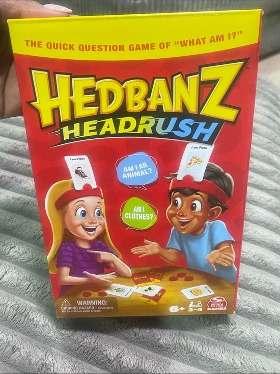 Hedbanz Headrush Party Guessing Game - Red Box