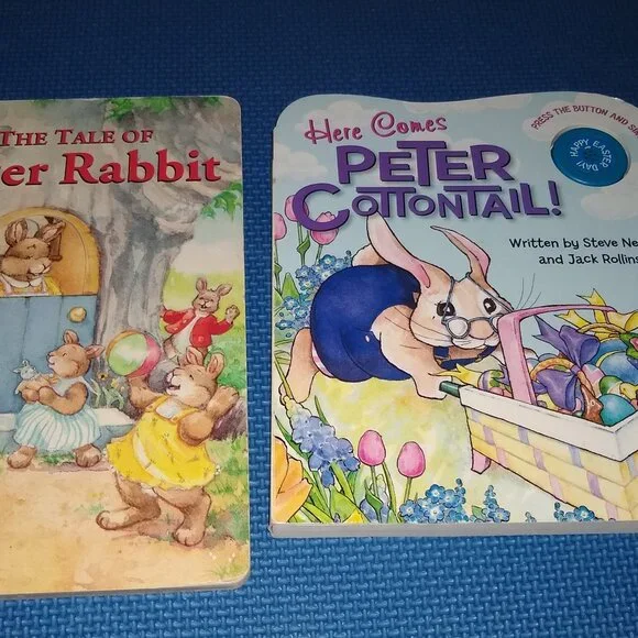 Here Comes Peter Cottontail + Golden books The Tale of Peter rabbit