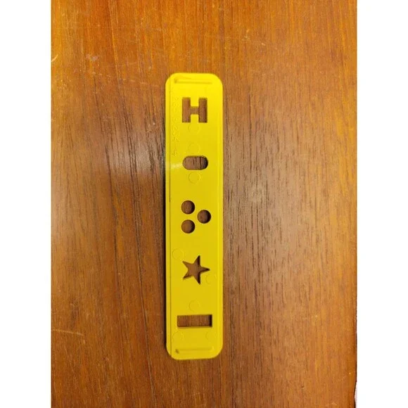 1978 Play-doh Fun Factory Shape Maker Yellow Strip