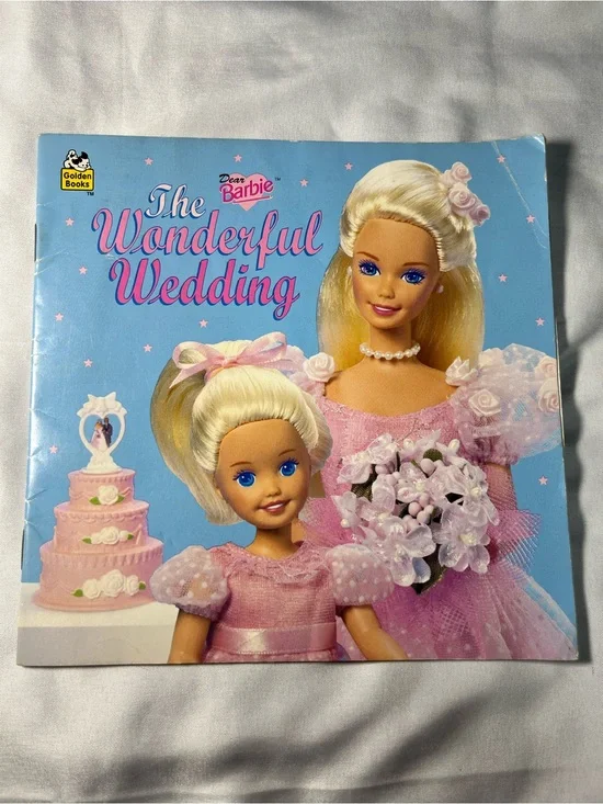 Vintage 1996 Dear Barbie The Wonderful Wedding Book Jean Waricha Golden Books PB
