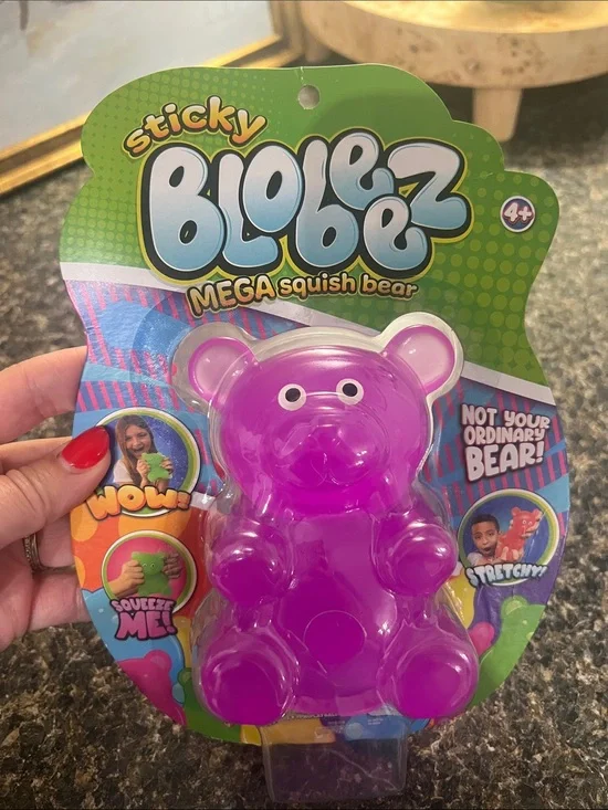 Mega Squish Bear – Purple Sensory Toy