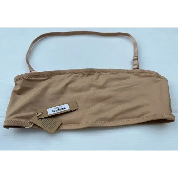 SKIMS Swim Bandeau Beige Size XS Bikini Top Orche SW-BND-0777