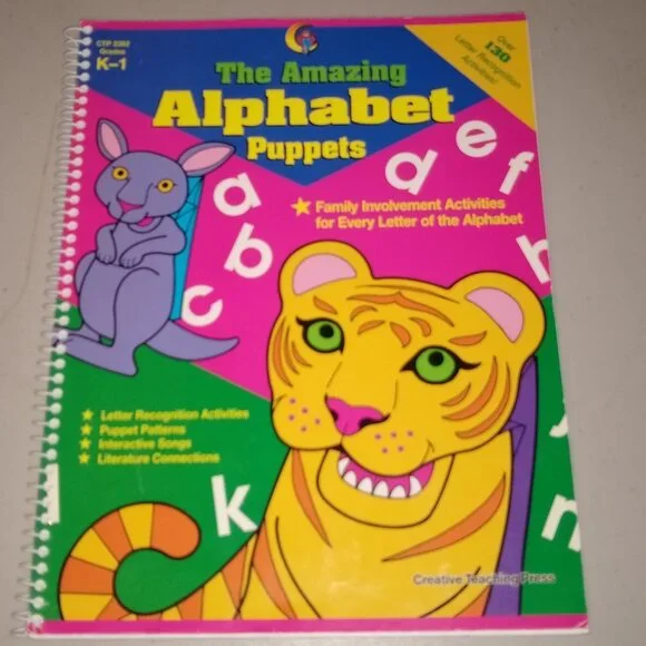 The Amazing Alphabet Puppets by Rhonda Erickson  Spiral-Bound used