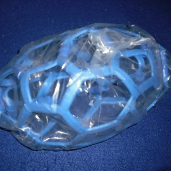 Ball Grip Holes Play Catch Washable, Blue NEW