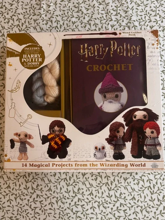Harry Potter Crochet Kit – Purple & Multicolor Yarn Craft Set