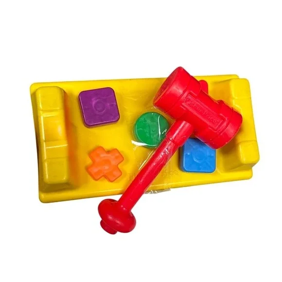 Fisher-Price Tap 'N Turn WorkBench Toddler Shapes Playset Vintage 1986 EXCELLENT
