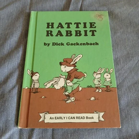 Hattie Rabbit by Dick Gackenbach 1976 Hardcover Vintage