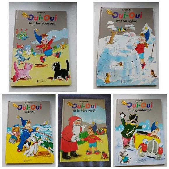 Oui-Oui igloo, Gendarme, Pere Noel, Marin, Fait les Courses by Enid Blyton New