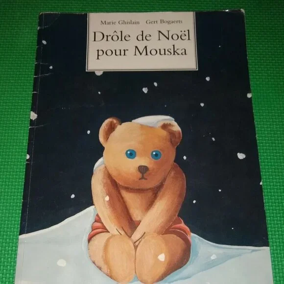 Drole de Noel pour Mouska by Marie Ghislain French 1993 Vintage