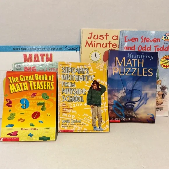 Kids Math Puzzle Book Set