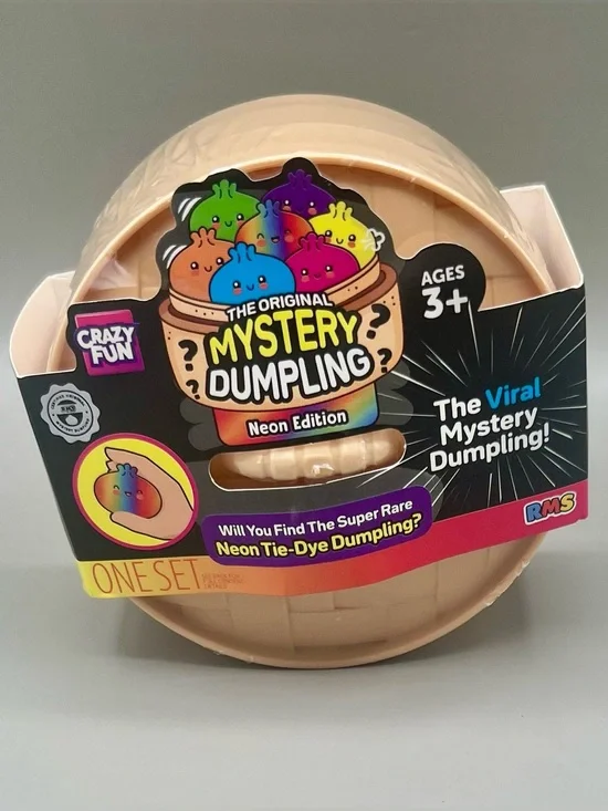 RMS Crazy Fun Original Mystery Dumpling NEON EDITION 🌈 - Viral Squishy Toy NEW