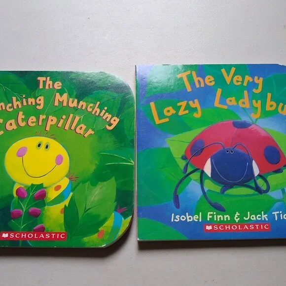 The Crunching Munching Caterpillar + The Very Lazy Ladybug by Sheridan Cain New